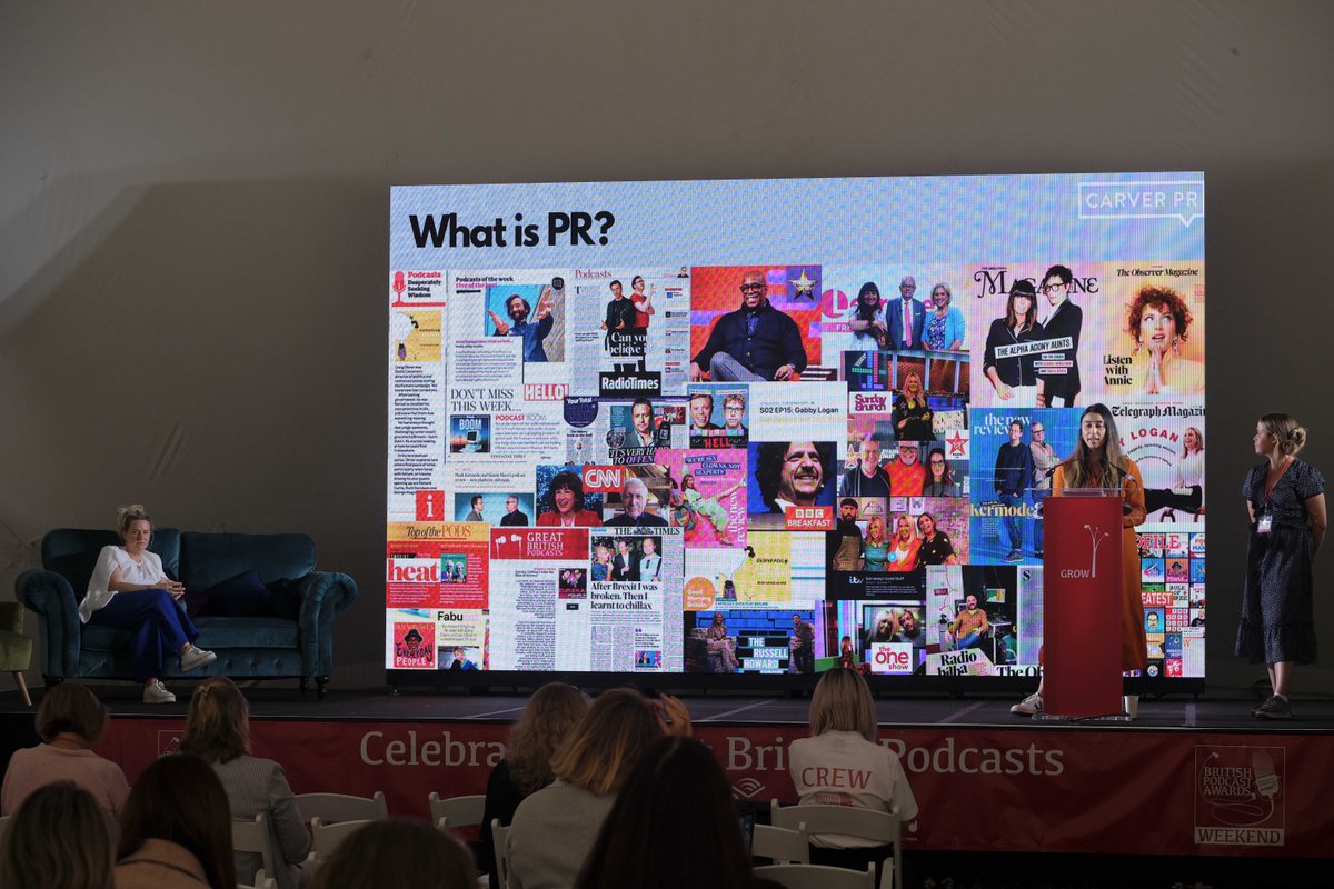 britpodawards's tweet image. Thanks to all of our brilliant #grow22 speakers and to the team for @bbcsounds Audio Lab. A lovely day in the park! We can't wait to welcome even more of you tomorrow for the British Podcast Awards, powered by @audibleuk.