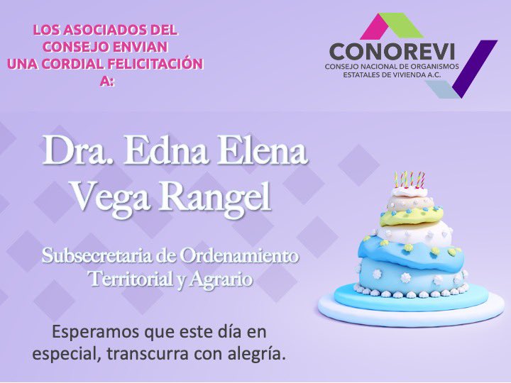 ConoreviAC's tweet photo. Los #Orevis extendemos una coordial felicitación a @EdnaElenaVegaR1. https://t.co/P5FeFm2vY8