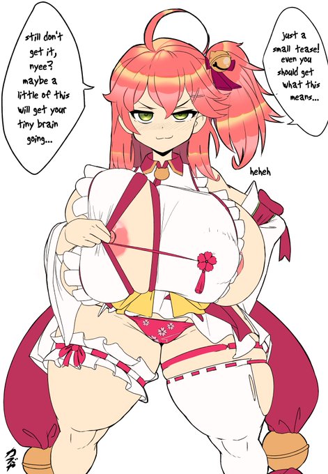 and then you picked her up by the nipples and led her around until she fell over 