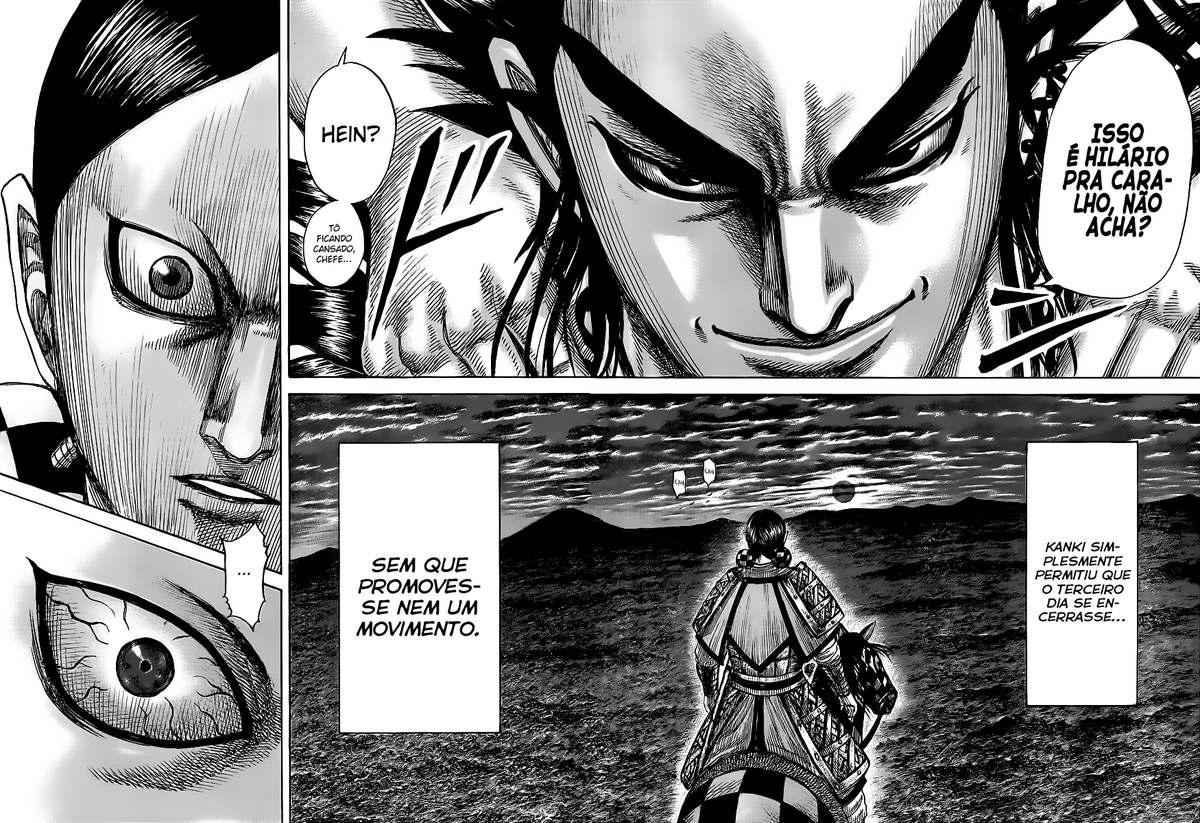 NicolasMagno31's tweet photo. #kingdom725
#kingdom_manga
Só consegui lembrar do Kanki desperdiçando o 3º dia de guerra inteiro de Kokuyo fazendo Keisha perder a cabeça.
Não há general melhor que o Kanki pra fazer um estrategista perder a cabeça ou os cabelos enquanto tenta entender as ações do Kanki. https://t.co/3jgfVHrLSG