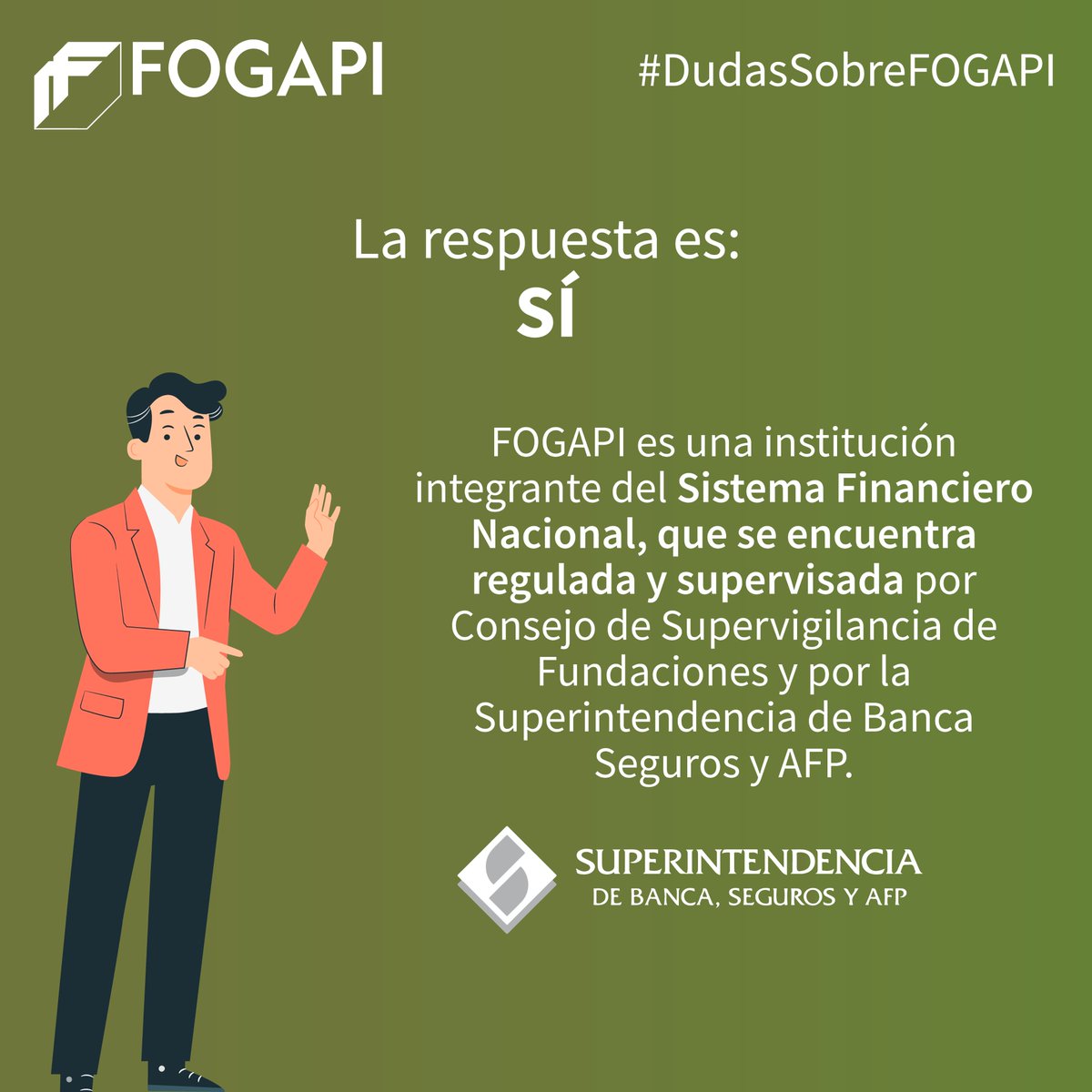 FOGAPI1's tweet photo. FOGAPI es una institución integrante del Sistema Financiero. Las cartas fianza que emitimos cumplen con los requisitos previstos, conforme se encuentra regulado en el artículo 33 de la Ley N° 30225, “Ley de Contrataciones del Estado”. 
.
.
.
#FOGAPI #Mype #CartaFianza #Garantía https://t.co/81TNEFRWzk