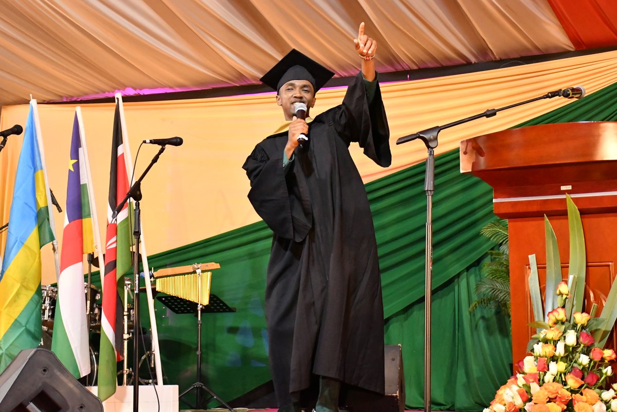 PACUniversityKE's tweet photo. 41st Graduation Throwback...
On July 8th, 2022, entertainment was part of the graduation ceremony program. Peter Kenya, our alumnus and a budding contemporary gospel artiste, lightened our spirits with one of his lovely inspirational songs. Very talented!
#PAC41stGraduation #TBT https://t.co/bWqbp96Tfd
