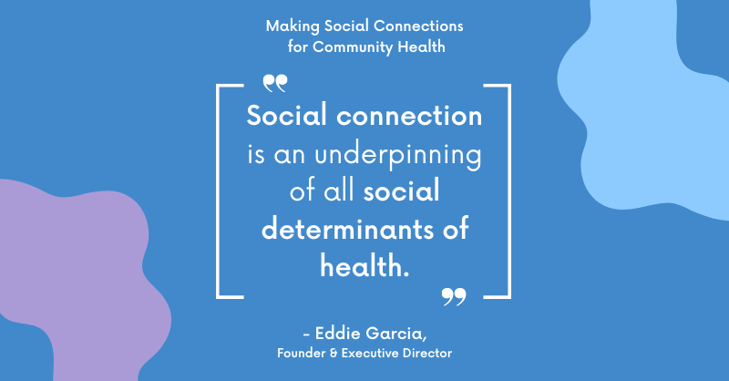 fdn4sociconnect's tweet photo. This week, our Founder and Executive Director, Eddie Garcia, joined Risa Wilkerson, Executive Director of Healthy Places By Design, and County Health Rankings &amp; Roadmaps to discuss the health impacts of social connection and the policies and systems contributing to loneliness. https://t.co/Yg9HNbJ65e