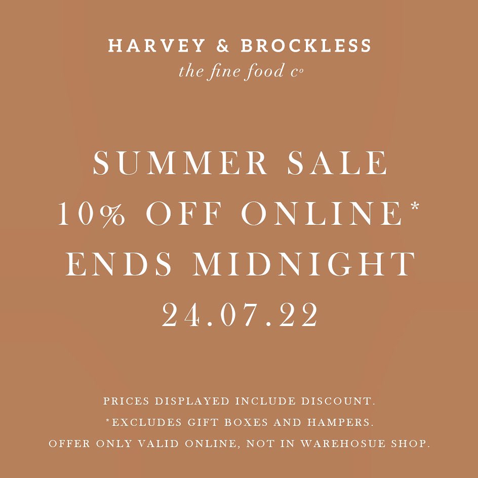 Make the most out of the nice weather by ordering your alfresco dining treats from us this weekend and receive 10% off online! Discount ends at midnight on Sunday 24/08/22. Prices shown include the discount so there’s nothing to do once added to your basket - enjoy! Link in bio🙌🏼