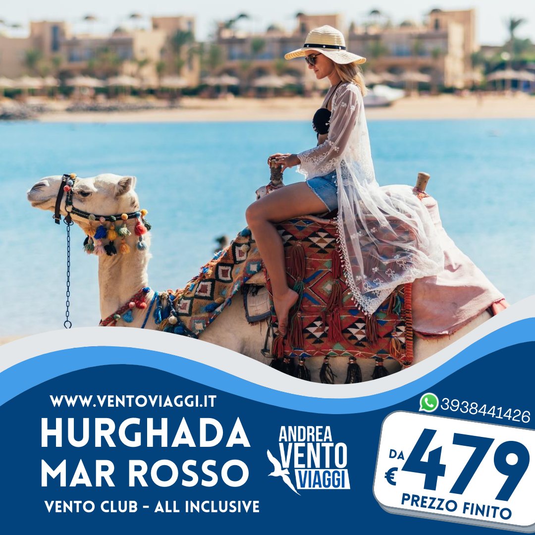 vento_viaggi's tweet photo. #HURGHADA ☀ ALL INCLUSIVE 
PREZZO FINITO 🏖 POCHISSIMI POSTI DISPONIBILI 
Compra con acconto su https://t.co/0OP1thJvp3 
👉🏼 https://t.co/MfuyoBCcJL https://t.co/Nw0QxchY7B