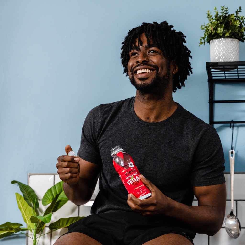 drinkvieve's tweet photo. Here's to the weekend and 10g plant-based protein  🍃 https://t.co/V72xe2RO1H