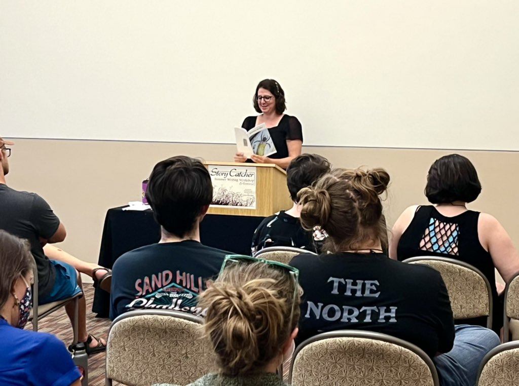 Story__Catcher's tweet photo. Happening now: readings from @MayaJZeller! #storycatcher22 https://t.co/EdMsecmRwK