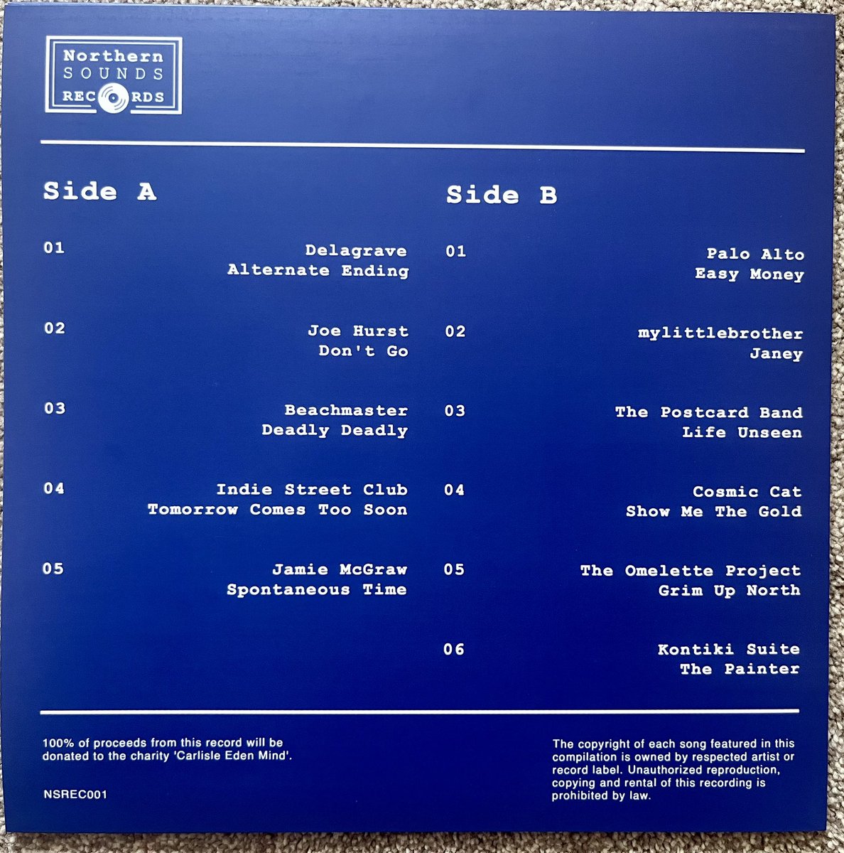 Pleased to be able to do our bit for Carlisle Eden Mind alongside some great local bands/artists. 👍