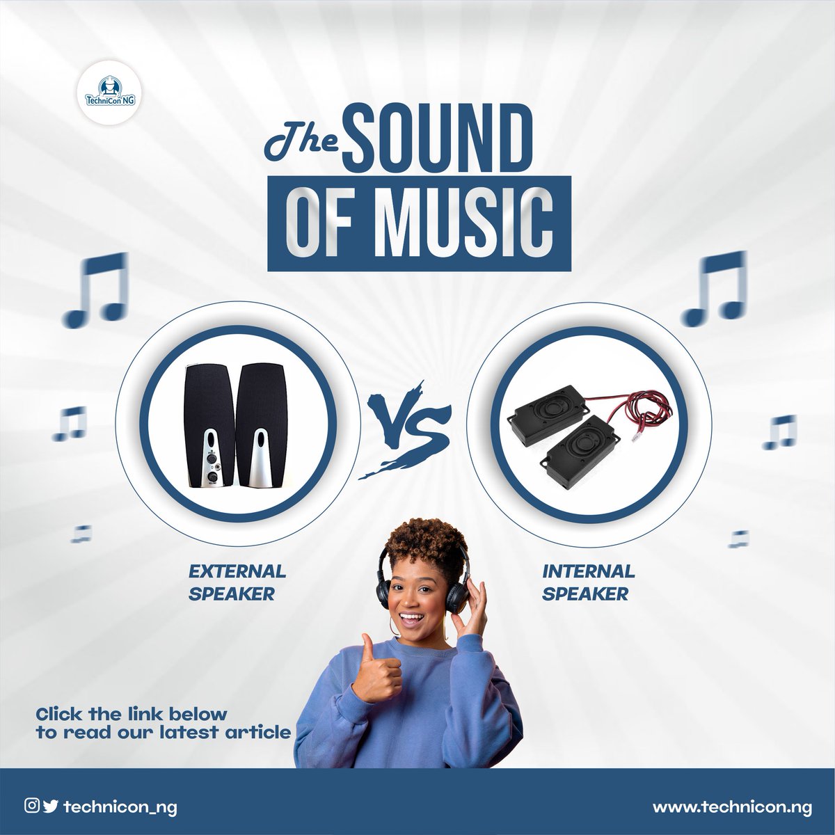 technicon_ng's tweet photo. Hello 👋

Every PC comes with an inbuilt speaker, however some PC users still opt out for external speakers, find out why

Just a hint: it's all about the sound of music 

Check out our new article today👇👇

https://t.co/j5Kz5s8M2n

Kindly engage and let's have your feedback😁 https://t.co/D8cYoAtNhm