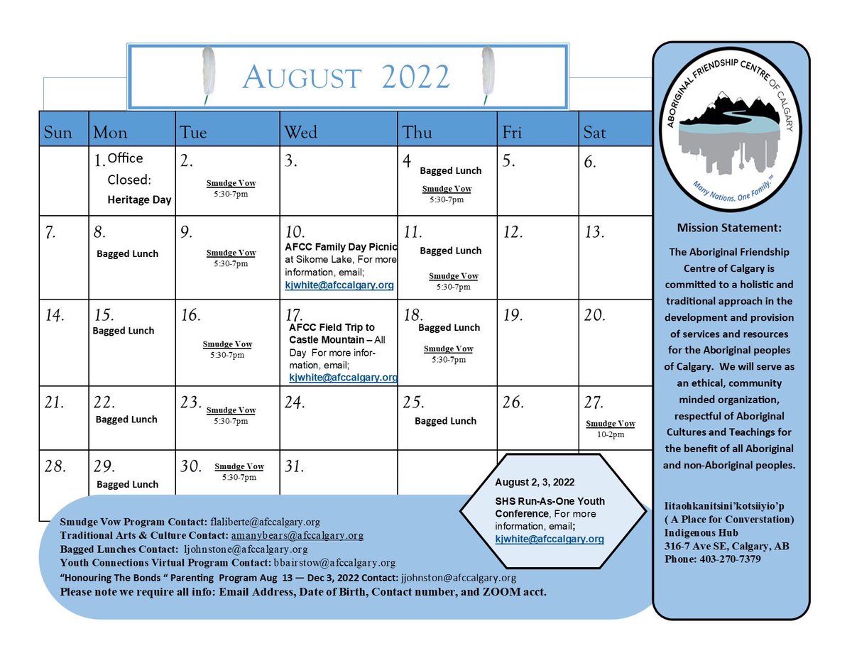 AFCC_yyc's tweet photo. Here’s what’s happening at AFCC next month #afccalgary #afccstrong https://t.co/sNnCFzSmWa