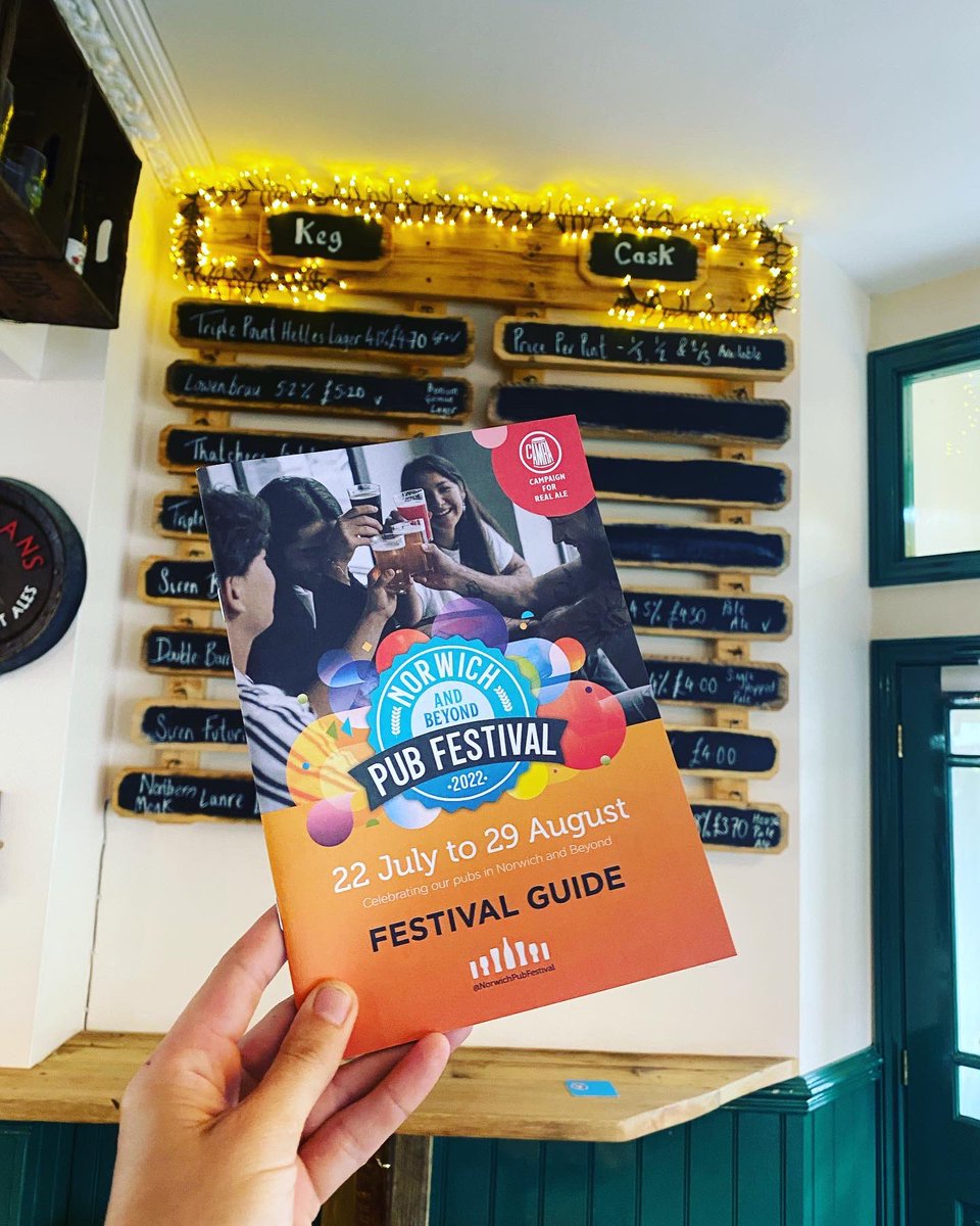 LeopardNorwich's tweet photo. Norwich and Beyond Pub Festival 2022 starts today🥳🍻

Grab a book, grab some drinks and stamps from all the fabulous pubs on the trails and celebrate completing with a wrist band! We’re on the gold trail with drinks and prize bands at the ready! 🌟 

@NorwichPubFest https://t.co/VvoEG3UV7O