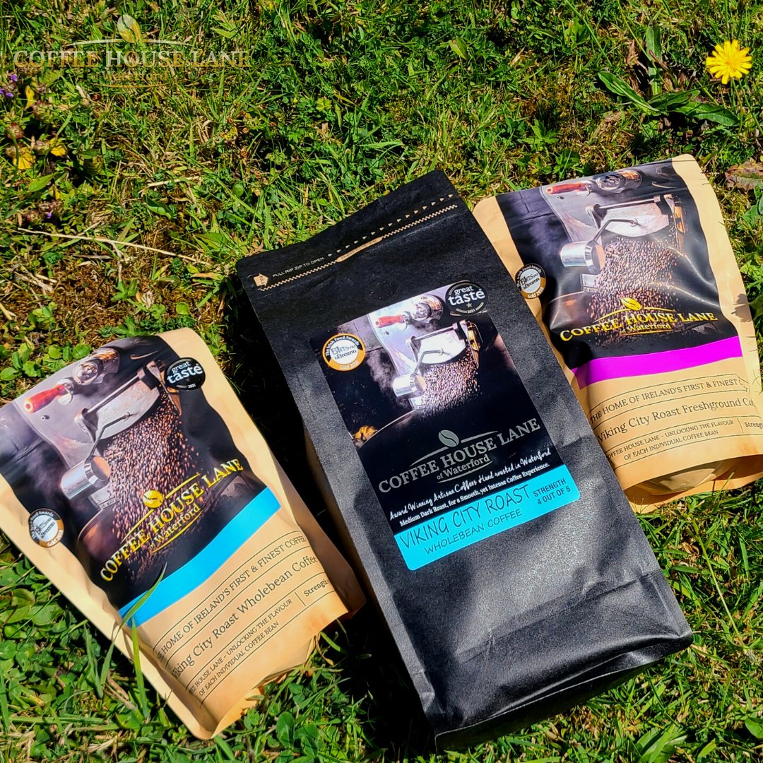 CoffeeHouseLane's tweet photo. Freshly roasted and packed today, our Viking City Roast is an even medium-dark roast with beans originating in Colombia and Brazil.
A great all day coffee, perfect in a cafetiere or an Aeropress.
#coffee #viking #city #waterford #wholebean #freshground #weekend #sun #aeropress https://t.co/NGRL0ycpoK