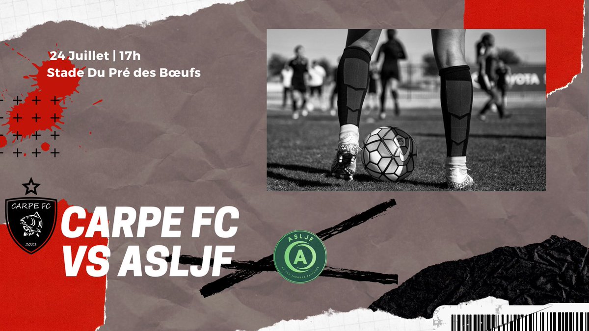 Troisième match pour les carpistes dimanche face à <a href="/LJacquesFaciale/">Les Jacques Faciales</a>.
Venez nombreux pour les encourager ! 🐟