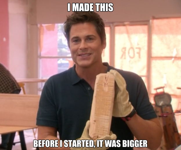 Every amazing woodworker has to start somewhere, and we're always here to help! #meme #joke