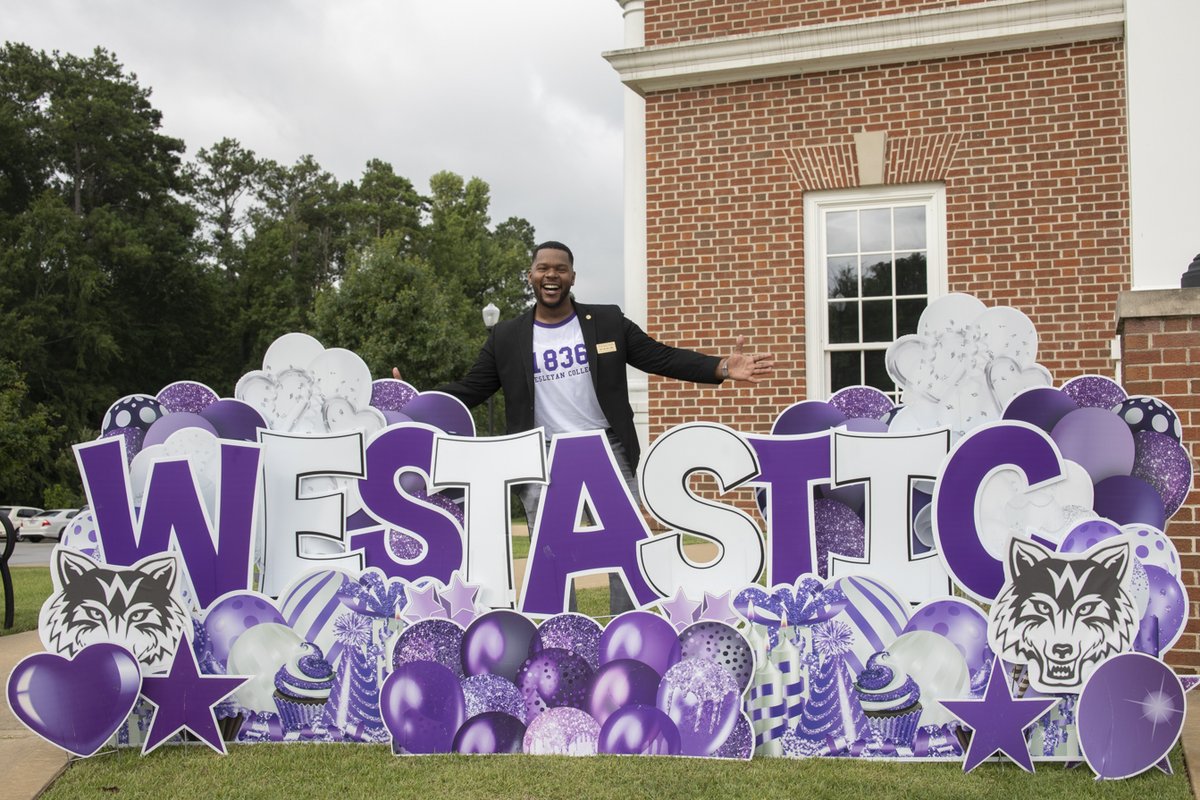 My first new student orientation was done over zoom, I was still in Canada at the time, but yesterday I was able to welcome our incoming class in person. Thank you to our @wesleyancollegega team for rolling out the red carpet. A very proud day for me and our Wesleyan community!