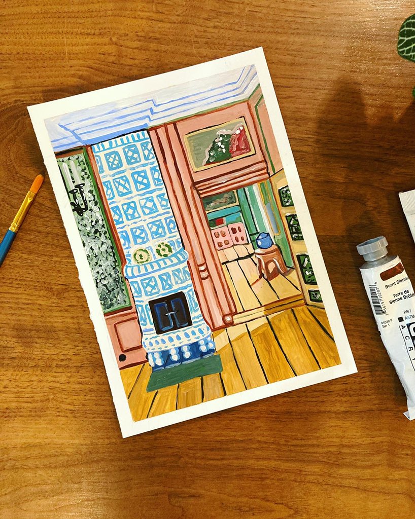 Just me and acrylic paint out here, fighting for our lives 😫 Available here griffintylerart.com/shop/p/fej9yur…  #art #artist #ArtistOnTwitter #artwork #painting #painter #artworkoftheday #acrylicpaint #acrylicart #acrylicartwork #acrylicpainting