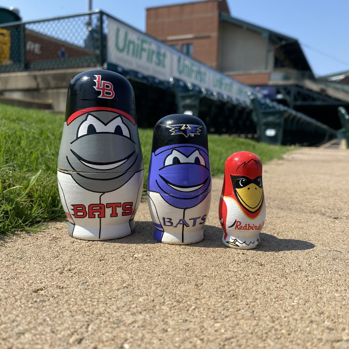 LouisvilleBats's tweet photo. Celebrate Buddy Bat’s birthday tonight with a Buddy Bat nesting doll giveaway! This collectable will be available to the first 1,500 fans that walk through the gates. 

Gates open at 6:00pm! See y’all tonight! https://t.co/jhtaUn7bJG