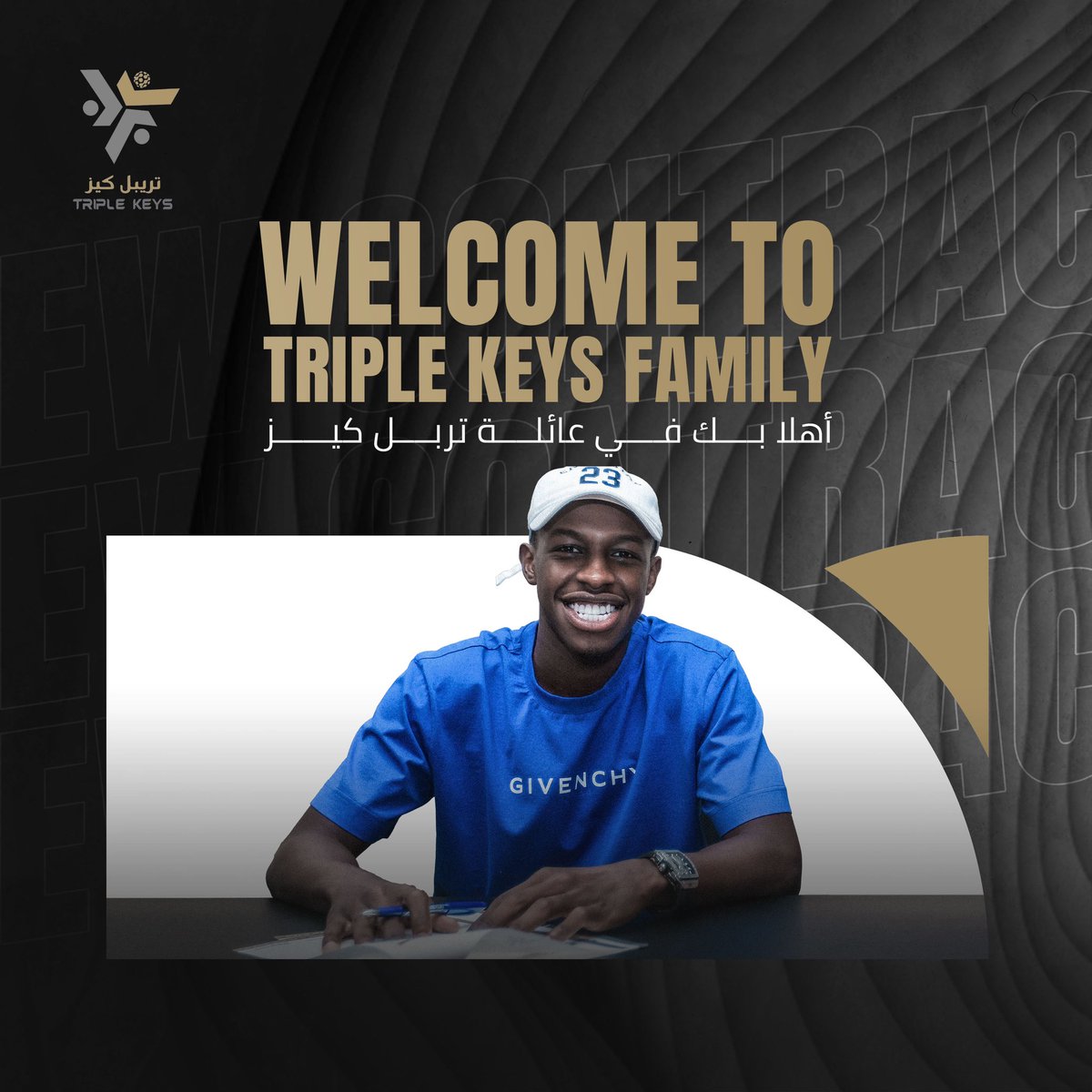 TripleKeySports's tweet photo. نرحب بإنضمام اللاعب الدولي السعودي 
ولاعب نادي الهلال " سعود عبدالحميد "
إلى عائلة تريبل كيز

#مفتاح_النجاح 

We are delighted to welcome the Saudi International and the player of Al Hilal “Saud Abdulhamid” to Triple Keys Family 

#TheKeyToSuccess https://t.co/LxYZh9S5mB