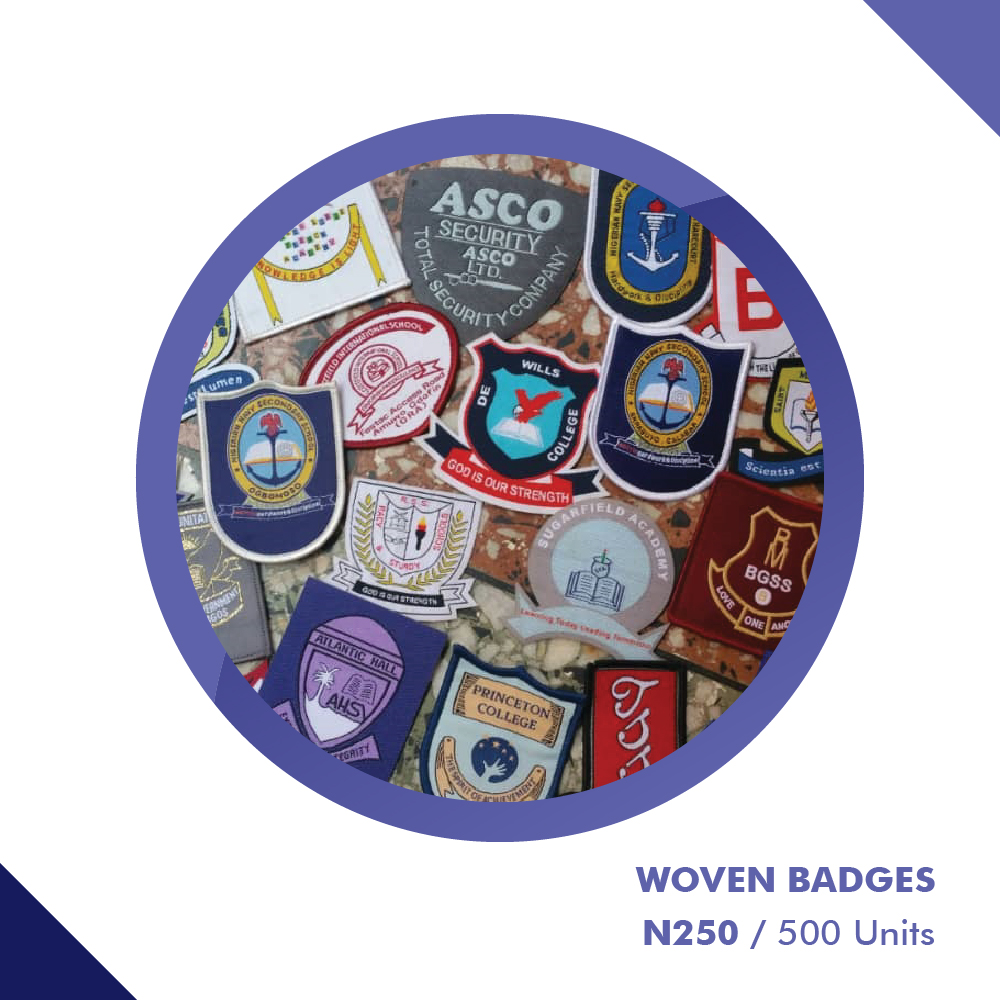 Woven Badges for schools, security companies, other organizations, etc. For orders call or WhatsApp us on 2349013089422, email: maeka_prints@hotmail.com, or send us a message here.  #badges #badge #pins #art #pin #design #handmade #pinbadge #f #buttons #pinbadges #patches #follow