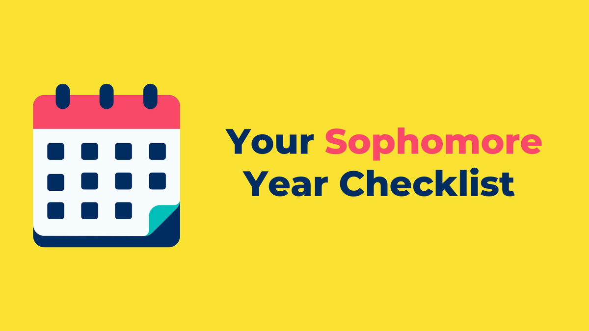 ACTStudent's tweet photo. Entering your sophomore year of high school? Here's a checklist of how to stay on track: https://t.co/T6OuznlhNR https://t.co/kVQwW4Hjoj