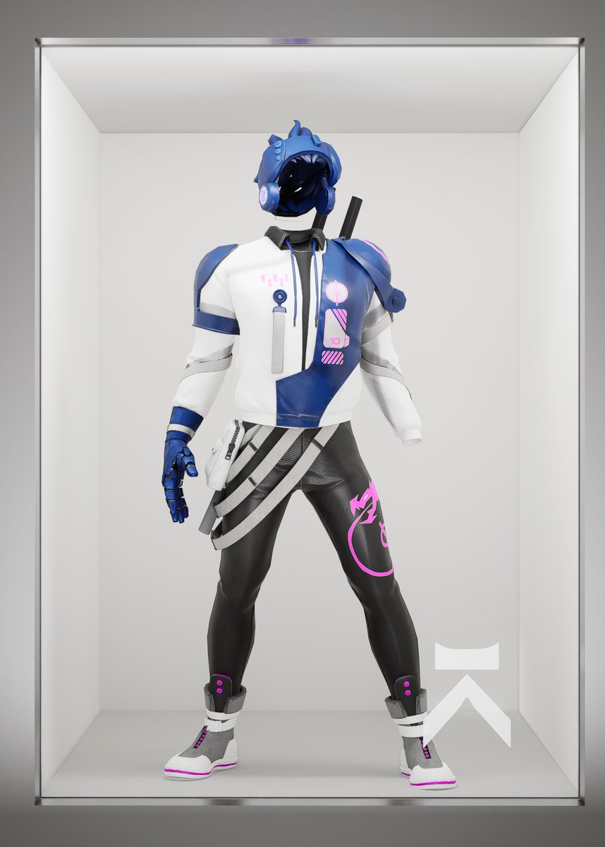 projectkyzen's tweet photo. New gear, who dis? Here’s a brand new character outfit in @projectkyzen!

❤️ Follow @projectkyzen
🔁 Retweet this post
🤔 Comment your guess of their name and story

You could win a Relentless Key (~0.1 ETH). Details below 👇 https://t.co/gTflenW03h