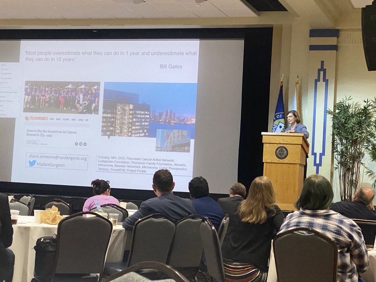 Congratulations to <a href="/MadameSurgeon/">Diane M. Simeone, MD</a> on the Bufsky award. Amazing accomplishments on clinical trial platform designs in #PancreaticCancer therapy and early detection. #pancreasfest