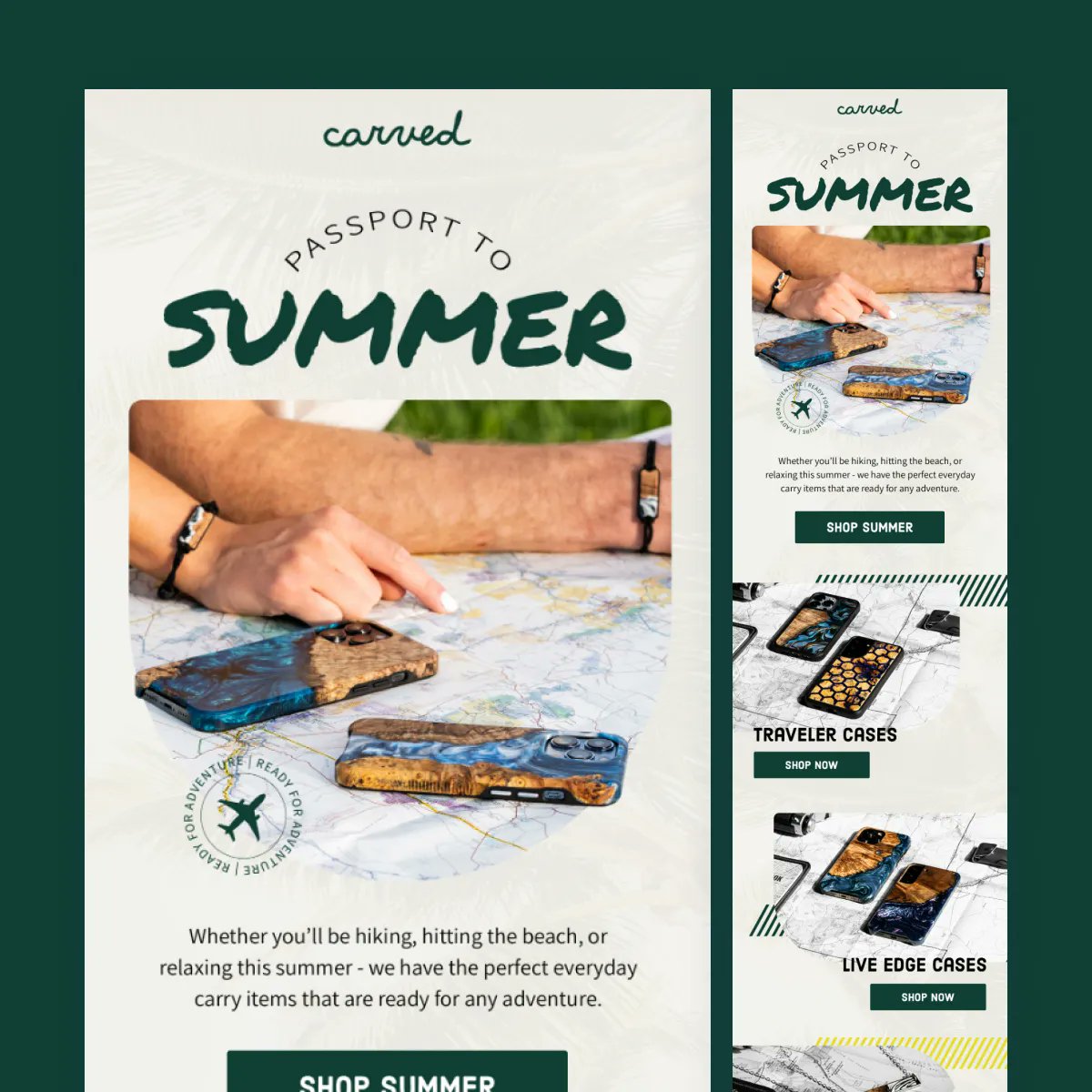 TapptivCreative's tweet photo. Summer mode: Activated. 

Adjusting our #emaildesigns to the different seasons is always a fun challenge. You want the consumer to immediately feel engaged when they open your email. 

#EmailDesign #MarketingTwitter #EmailGeeks #EmailMarketing #DTC #DTCTwitter https://t.co/FZcPsLw9R9