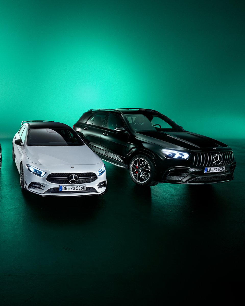 MercedesAMG's tweet photo. Our four 55th anniversary editions of Mercedes-AMG show how the spirit of us runs through every vehicle and every detail.
Take a closer look at them here: https://t.co/qgZ1eflQbm
#MercedesAMG #55YearsOfAMG #55YearsEdition https://t.co/w7mp4vaVtz