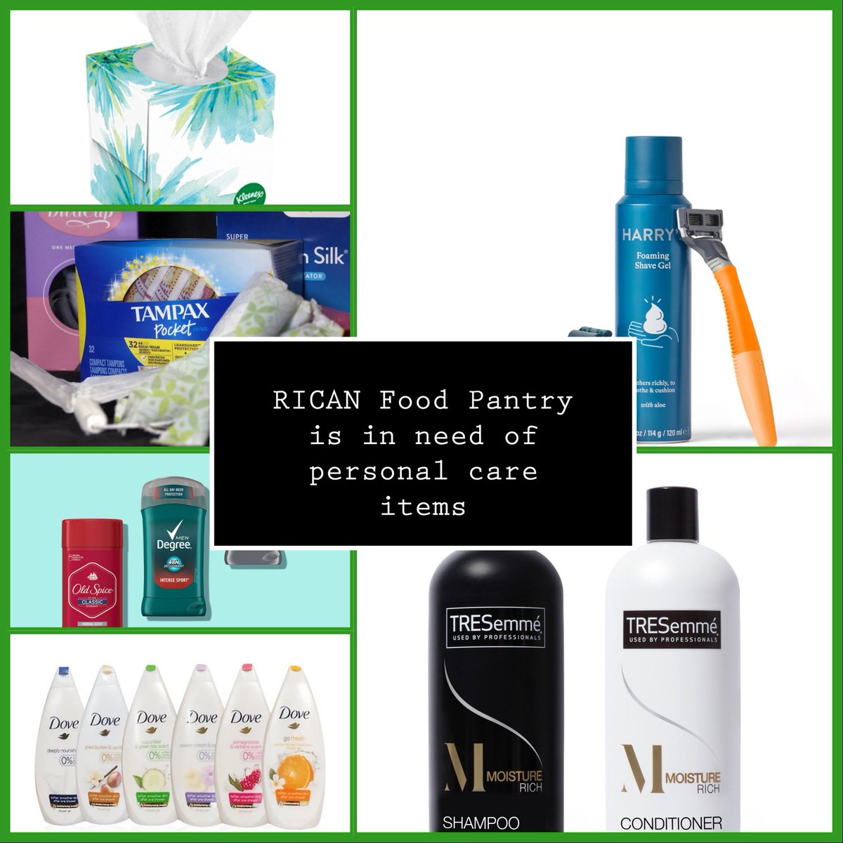 ricanfoodpantry's tweet image. Our pantry is in dire need of personal care items. 
Anything always helps as personal care products are not covered by SNAP. There is a donation bin located parallel to  Alton Carolina RD, next to our garage door.

#personalcare #donating #supportingyourcommunity