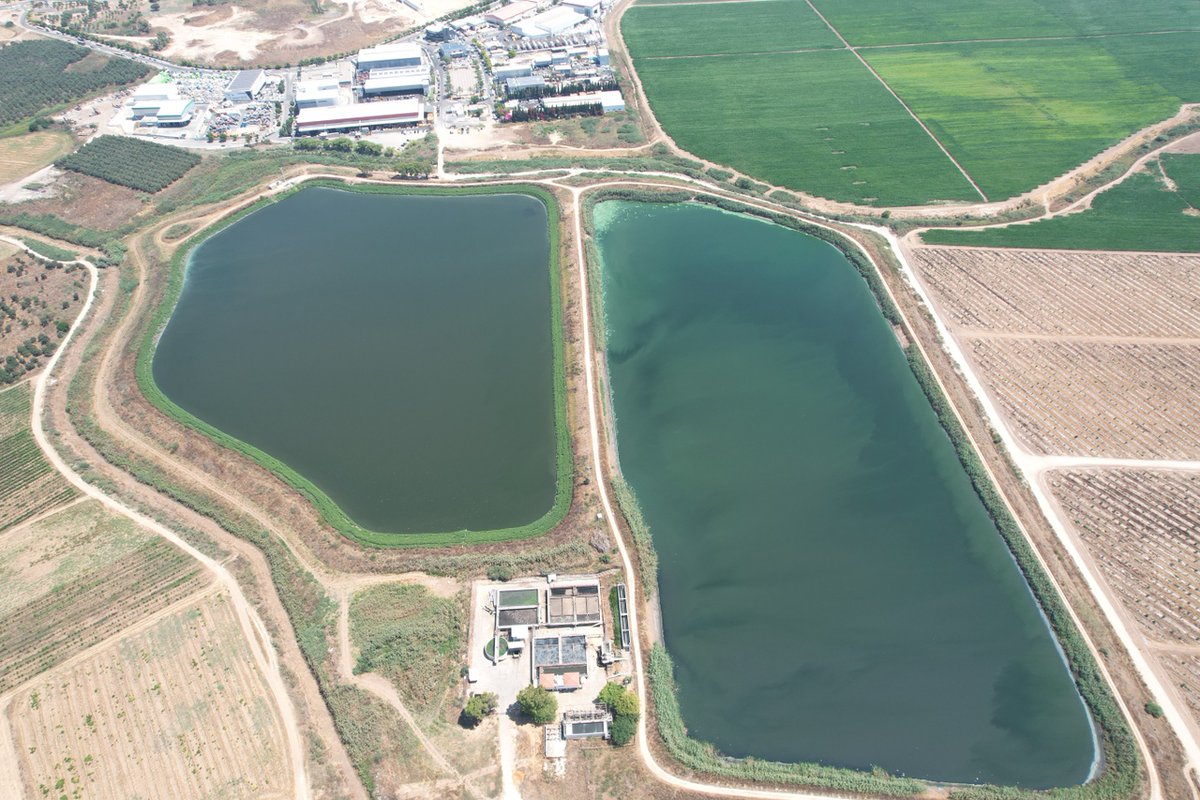 bluegreenwatert's tweet photo. Another body of water saved from #bluegreenalgae by the #BlueGreen team! 👏
The Hatzor Reservoir in Harel, Israel is clean once again, thanks to the recent Lake Guard® Blue treatment. 🔵
This incredible before/ after shot speaks for itself!
#MakingWaterSafe #WaterTech https://t.co/1m6qt4Cn6Y