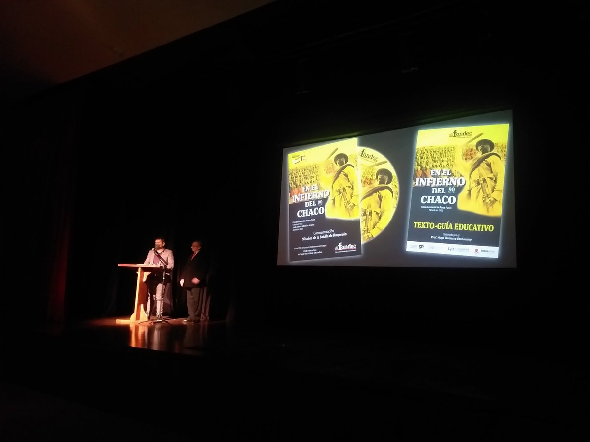 cinematecapy's tweet photo. Registramos el lanzamiento del DVD y TEXTO-GUÍA EDUCATIVO de 
❞𝐄𝐍 𝐄𝐋 𝐈𝐍𝐅𝐈𝐄𝐑𝐍𝐎 𝐃𝐄𝐋 𝐂𝐇𝐀𝐂𝐎❞
𝐂𝐎𝐍𝐌𝐄𝐌𝐎𝐑𝐀𝐂𝐈𝐎́𝐍 𝟗𝟎 𝐀𝐍̃𝐎𝐒 𝐃𝐄 𝐋𝐀 𝐁𝐀𝐓𝐀𝐋𝐋𝐀 𝐃𝐄 𝐁𝐎𝐐𝐔𝐄𝐑𝐎́𝐍
el día lunes 18 de julio de 2022 e la Alianza Francesa de Asunción. https://t.co/AGeyHLAZHN