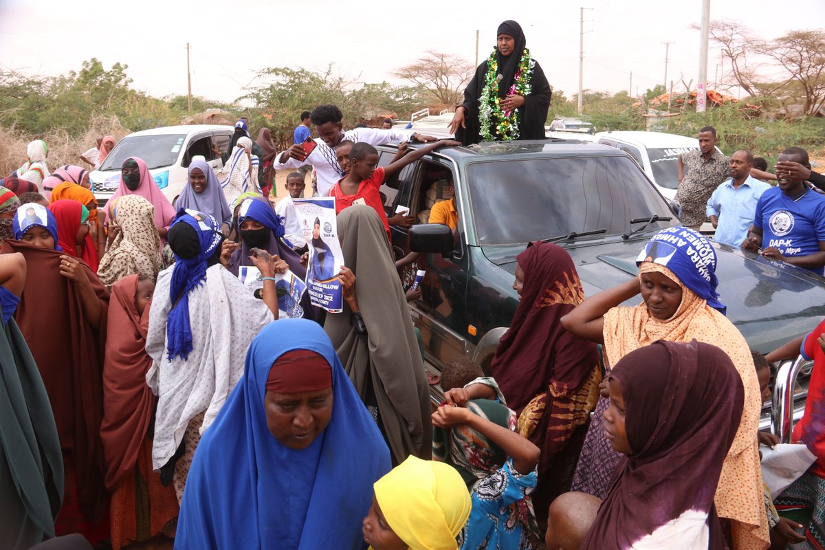 DapKWomen's tweet photo. Hon. Sahara Ahmed visited her voters at Mandera and they have decided to show support and vote Mama Sahara as the next Women Rep @DAP_Kenya @EugeneLWamalwa @HonEseli 
#Inawezekana https://t.co/9u3KyDL9Tr