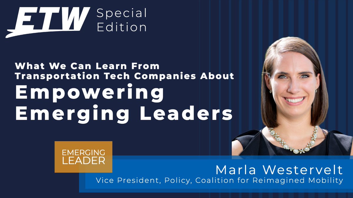 In advice in ETW's special edition, Marla Westervelt (<a href="/mdwestervelt/">Marla Westervelt</a>) writes "It is important that the larger transportation industry takes lessons from what [tech] companies have done well, including empowering emerging leaders." 👩‍💻 Read the full article:
bit.ly/3NYDh3y?utm_ca…
