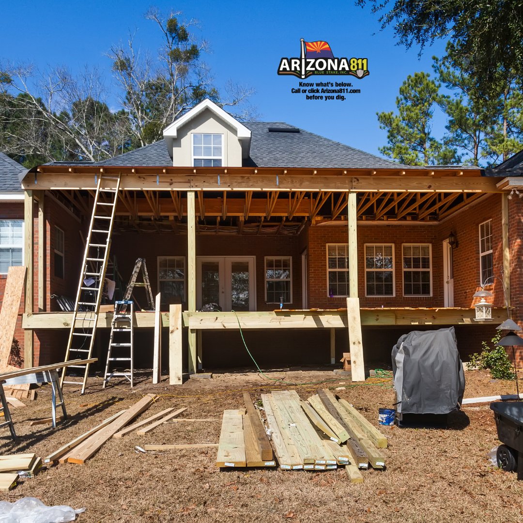 Arizona811's tweet photo. Who doesn’t love free? That’s the cost of contacting 811 before digging and adding that new addition to your home.

#az811partner #homeowner #consturctionsite #damageprevention #contact811 https://t.co/kbzyVLll2x
