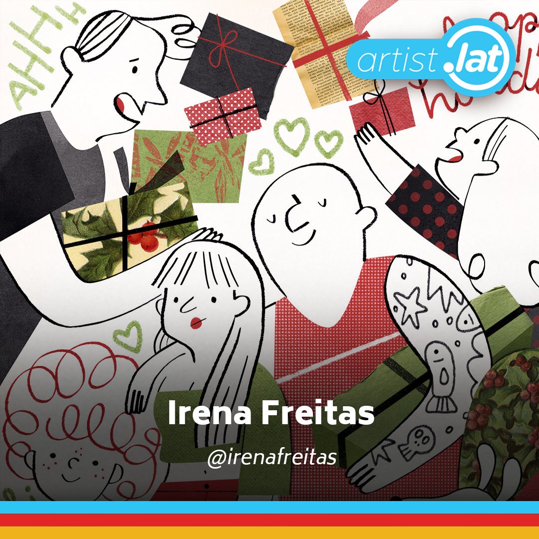 TodosLAT's tweet photo. LAT Artist: Irena Freitas
(@ilariapops) 
Ella es una ilustradora que reside en Manaos, Brasil. Tiene una Maestría en Bellas Artes en Ilustración de Savannah College of Arts and Design y le encanta dibujar personas, situaciones divertidas e historias. https://t.co/4RaWRaLDE5