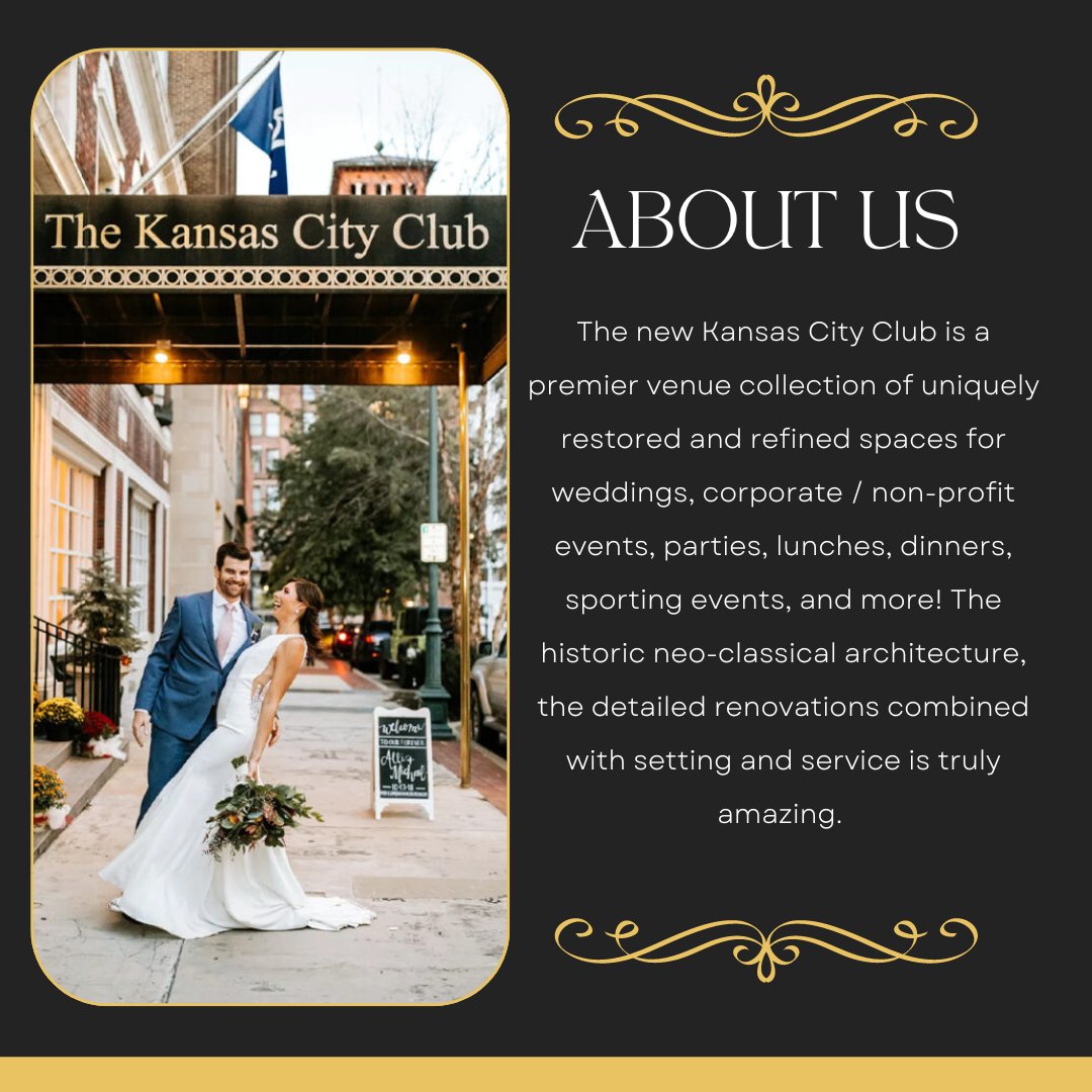 kansascityclub's tweet photo. The Kansas City Club has housed social gatherings and events featuring some of Kansas City’s most notable business and political figures. We have the space for any type of corporate event. #historic9th #kansascityclub #eventspace #downtownkc #theknotkc #KCengaged https://t.co/mnmZmC7vJv