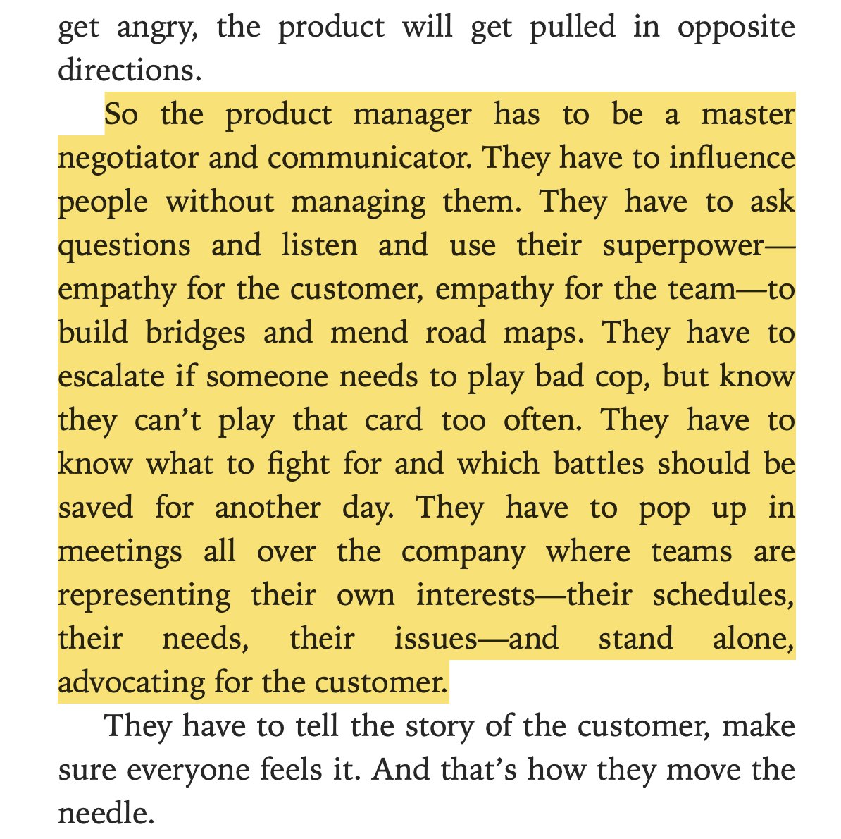 undrivenpaths's tweet image. The best description of Product Manager&apos;s job in @tfadell &apos;s #Buildbook, among many many other gems!

(I&apos;m still wondering though at which stage of your startup&apos;s growth you need to hire your first PM.)