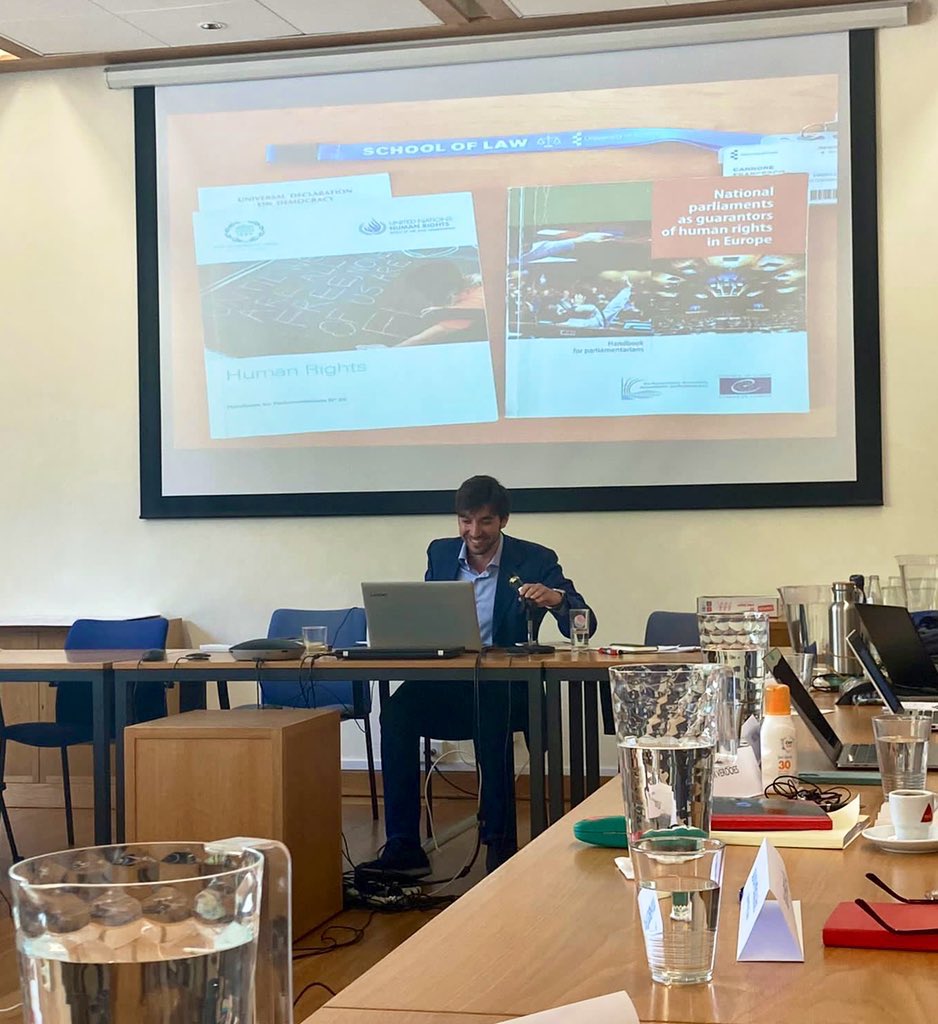Fr_Cannone's tweet photo. After getting published by the first @CommissionerHR, Álvaro Gil-Robles, on the website of his @FundaValsain, yesterday I was delighted to present the core of my @EssexHRC #LLM #research on #parliaments and #humanrights to @akreppel at the @ECPR @SG_Parliaments summer school. https://t.co/JnsHVPNiiA