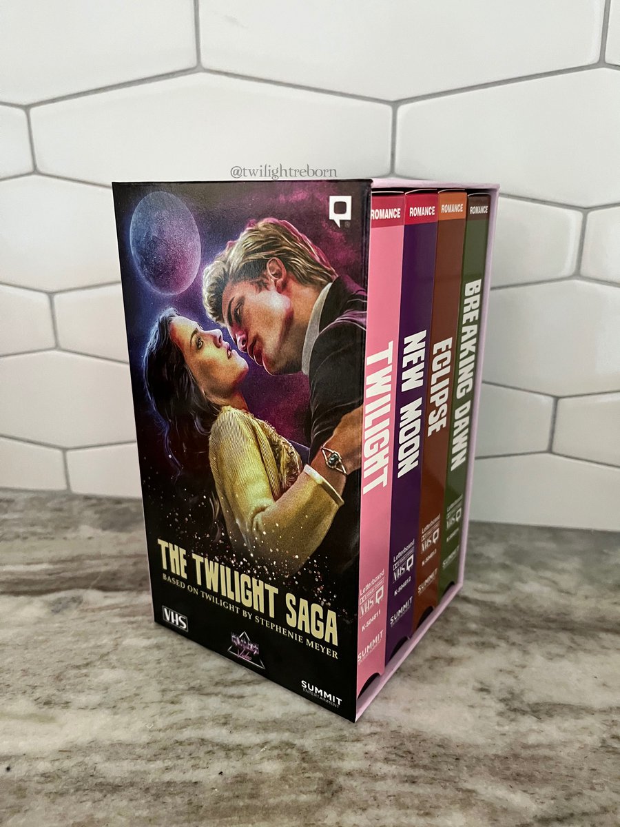 twilightreborn's tweet photo. the twilight saga as vhs tapes https://t.co/hYYLREAHVe
