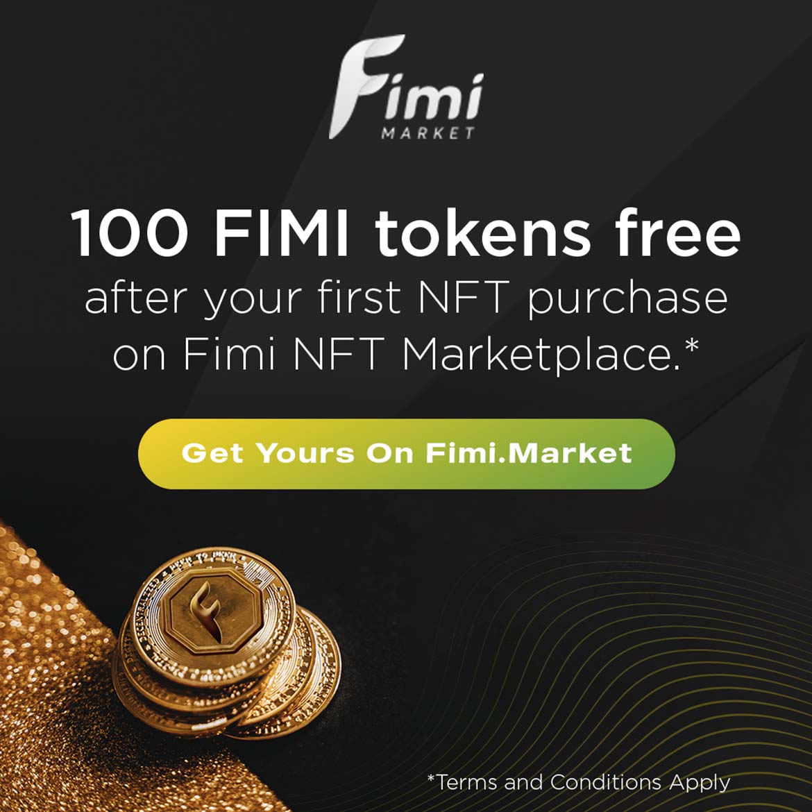 Last 2 weeks! ⏱️

To Claim 100 FIMI tokens with your 1st #NFT:

1. Purchase your first NFT between June 8 - July 31, 2022 
2. Log into your Dashboard &amp; claim your 100 FIMI before July 31, 2022.

T&amp;Cs Apply ow.ly/pik950JM18H 

#fimi