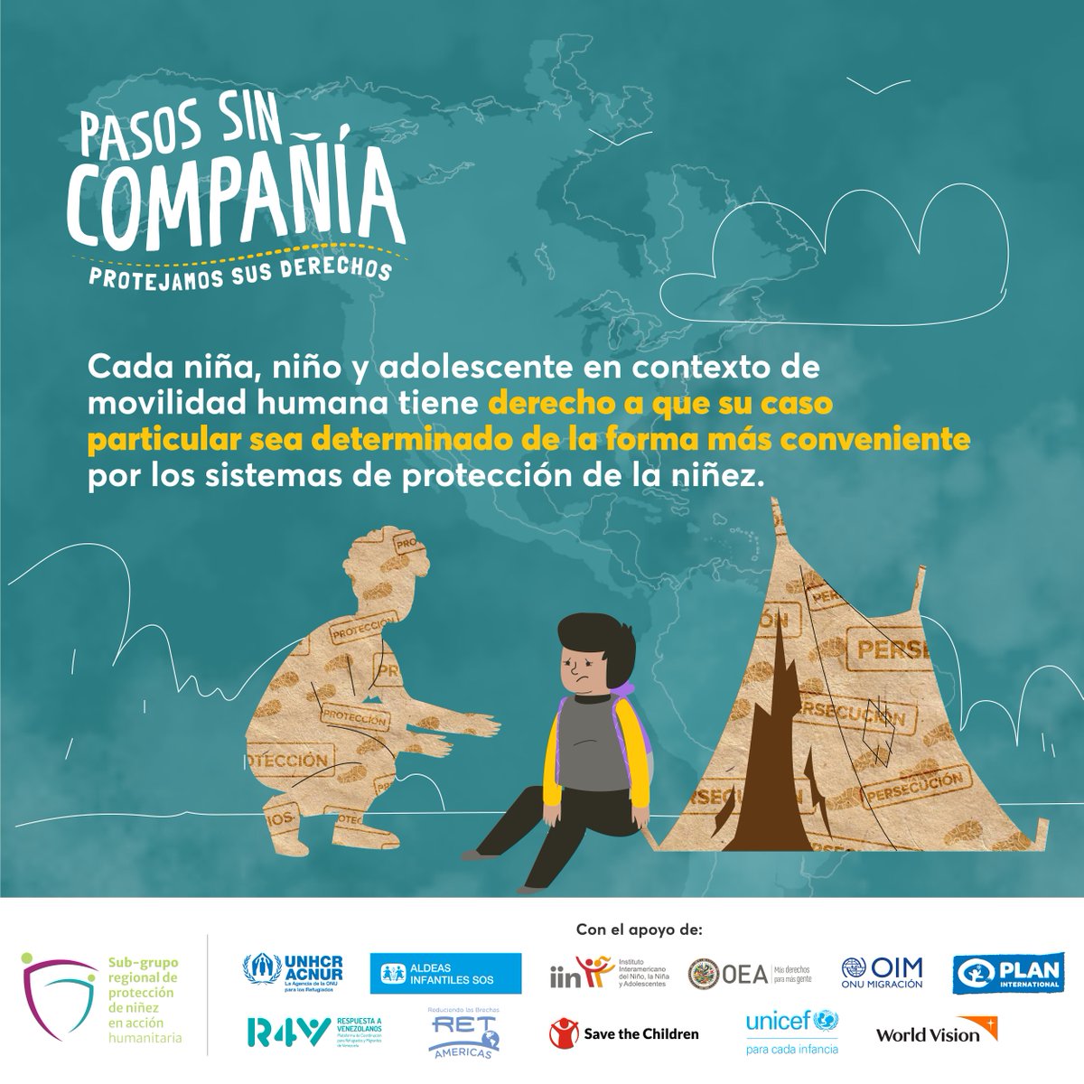 RETecuador's tweet photo. Se debe de garantizar que los sistemas de protección de la niñez puedan analizar y dar la mejor solución a cada caso, tomando en cuenta el interés superior de la niña, niño y adolescente en contexto de movilidad humana antes de decidir retornarlos. #SusDerechosNoTienenFronteras https://t.co/n3UU5IJGoW