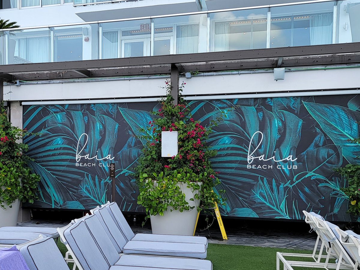 RollAShade's tweet photo. Our Cable Guide shades help elevate your favorite summer vacation spot.  ☀️😎

#baia #beachclub #baiabeachclub #summer #summertime #rollershades #shades #windowshades #outdoorshades https://t.co/LnyBcYdP44