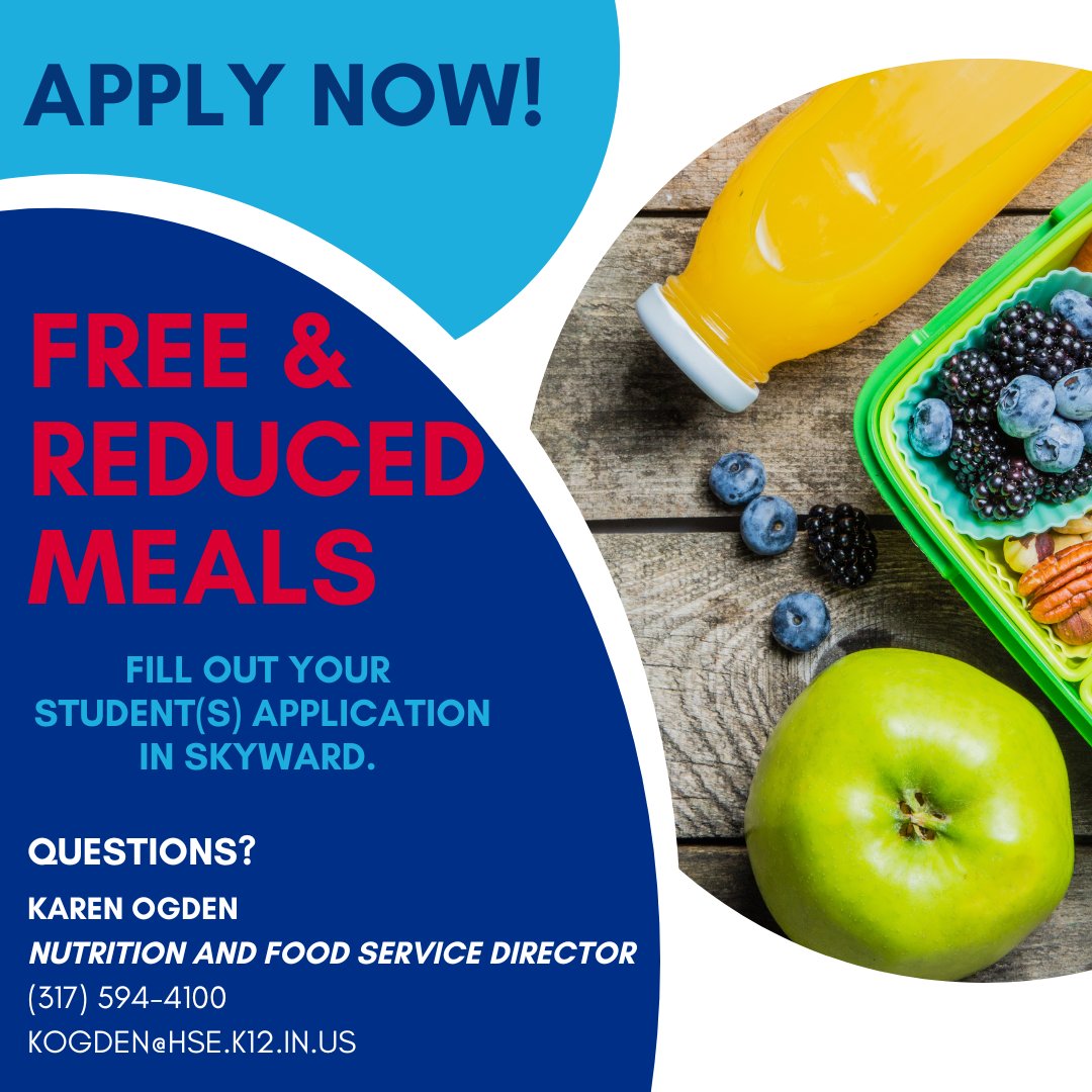 HSESchools's tweet image. This year, meal prices will resume. The funding allowing us to offer free meals to all students during the pandemic has expired. Families are encouraged to apply for free/reduced meal benefits. If you qualified previously, you must re-apply each year. t.ly/eT_k