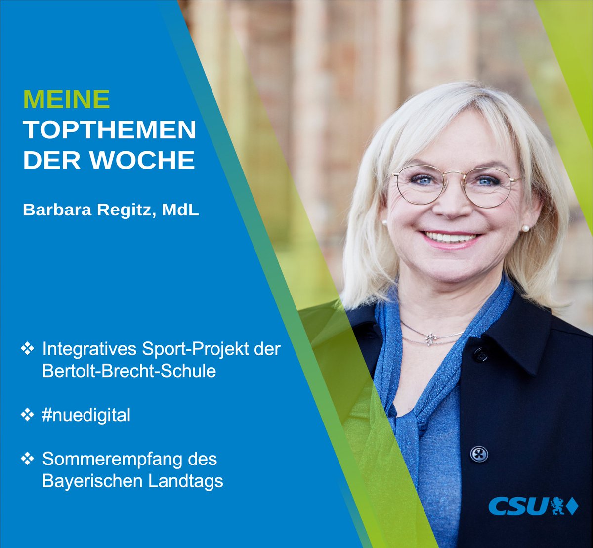 BarbaraRegitz's tweet photo. Mehr zu den einzelnen Themen in meinem #barbararegitz Newsletter ➡️
am Sonntag um 10.00 Uhr #nuedigital #sommer #BertoltBrecht #eliteschule #sport
https://t.co/MVbFMBYU9S https://t.co/cJQuIAL6DI