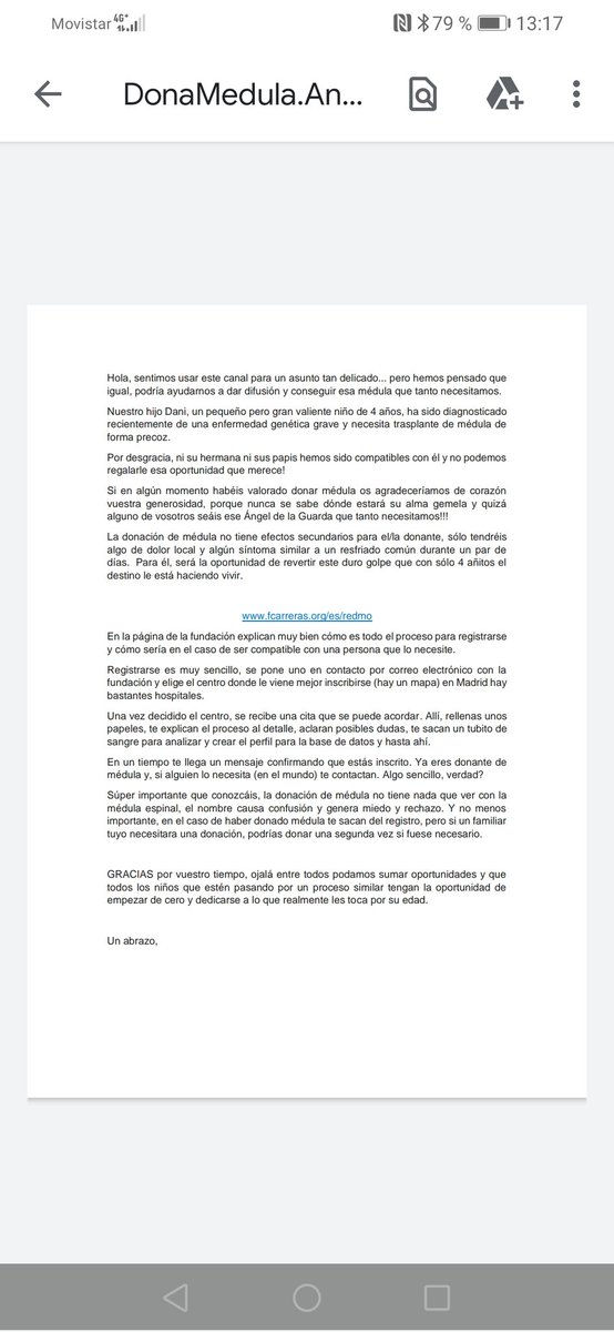 Hoy no es tweet más!
Necesitamos vuestra ayuda y difusion.
Ayuda a Dani!
#AYUDADANI #donantemedula #vamosalameda