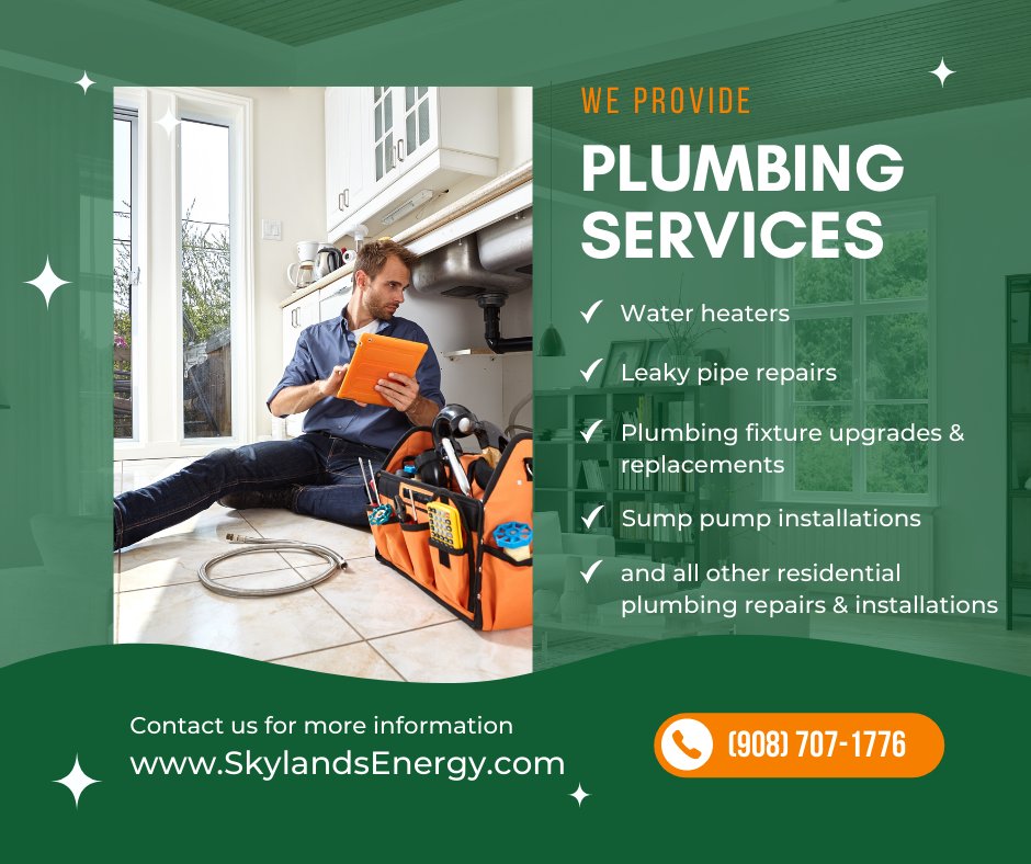 SkylandsEnergy's tweet photo. Did you know that Skylands Energy Service provides plumbing repairs services? Click the link to learn more. #plumbing #SkylandsEnergy https://t.co/ZdEVTJAM4S https://t.co/bai5ctSAG0