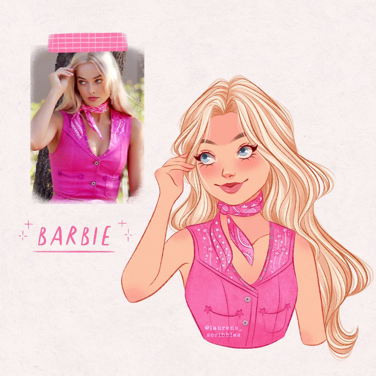 laurs_scribbles's tweet photo. Barbie 🌸💕✨ https://t.co/JITw7mUrwk