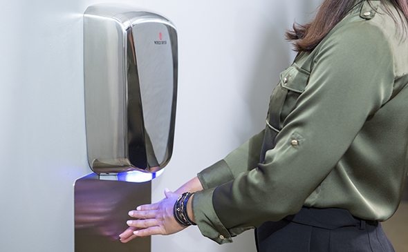 WorldDryerCorp's tweet photo. Did you know that the paper industry is the fifth largest consumer of energy? 

If your restroom has paper towels, World Dryer has opportunity to reduce your building's carbon footprint. The future is in our hands: https://t.co/JYaQXVXlJ2 

#touchlessrestroom #paperlessrestroom https://t.co/MIuQElsvjI