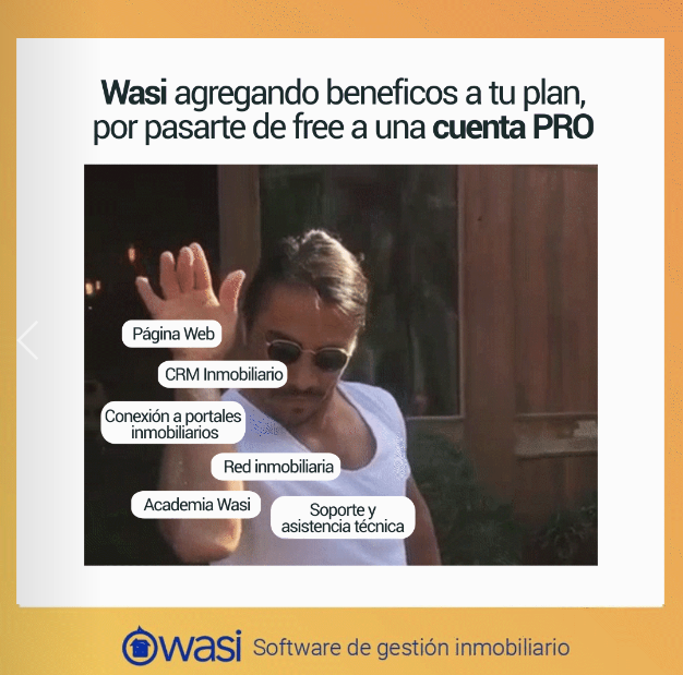 wasi_co's tweet photo. Al activar tu cuenta PRO 💪🏻✨ no solo obtienes estos beneficios, también adquieres un motón de herramientas que te ayudarán llevar a tu #negocioinmobiliario al siguiente nivel 📈
#CRMinmobiliario #inmobiliarios #fincaraiz #marketinginmobiliario #memeinmobiliario https://t.co/v6u7lOOwQv