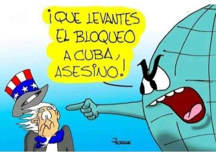 !Quita el #BloqueoGenocida
Caramba! #NoAlOdioYLaManipulación
#CubaEsAmor
#ResistiremosYVenceremos
#CubaViveYTrabaja
#AbajoElBloqueoACuba
#CubaPorLaVida
#CubaPorLaPaz